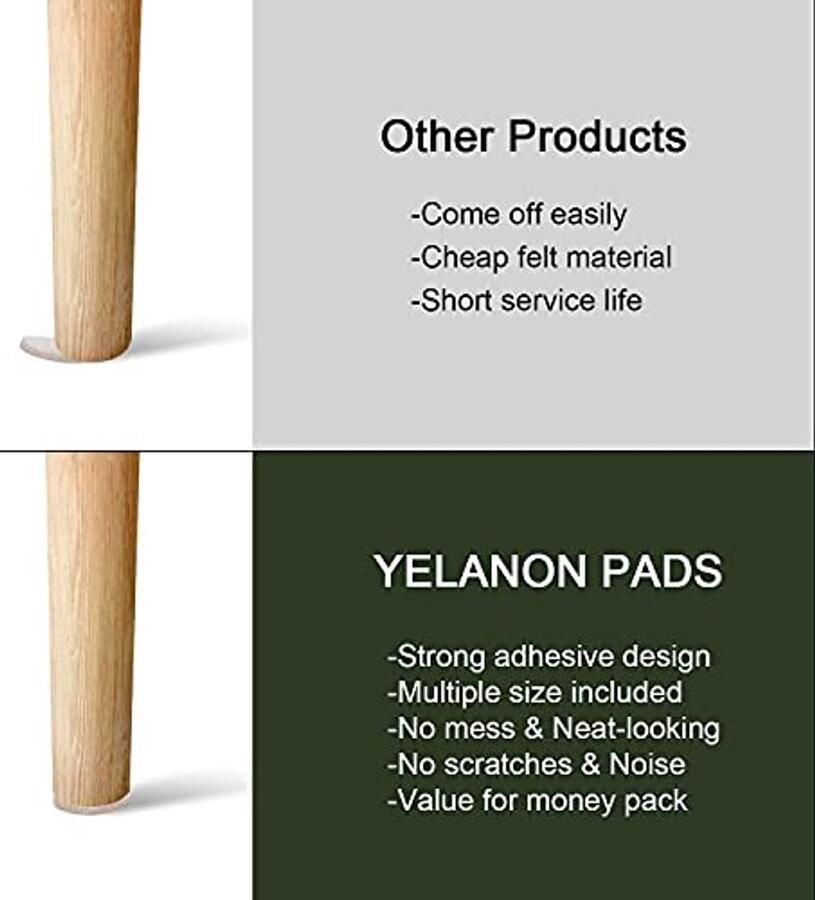 182-delige Zelfklevende Vilt Pads voor Meubels Anti-Kras Vloer Beschermers voor Stoelen en Tafels