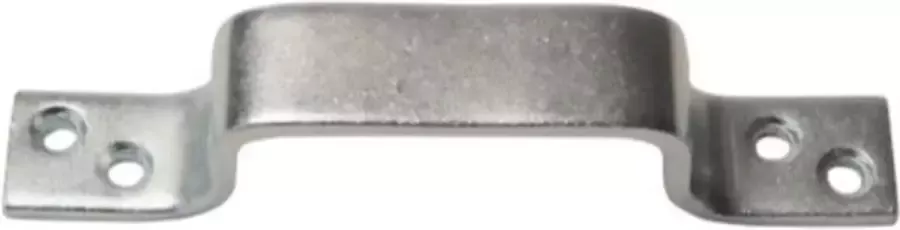 1x Handgrepen meubelgrepen staal verzinkt 14 cm handvatten voor meubels en schuifdeuren deurgrepen keukengrepen