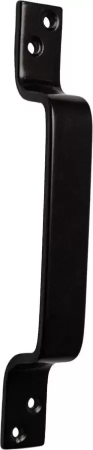 1x Handgrepen deurgrepen zwart metaal verzinkt 18 cm