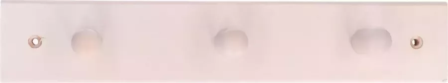 1x Houten kapstokken jashaken met 3x enkele haak beuken wit 5.5 x 31.5 cm kapstok wandkapstokken deurkapstokken