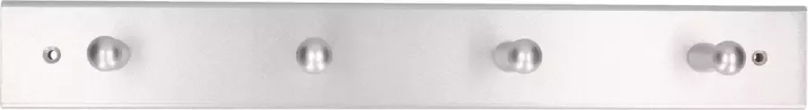 1x Houten kapstokken jashaken met 4x enkele haak beuken grijs 5.5 x 32 cm kapstok wandkapstokken deurkapstokken