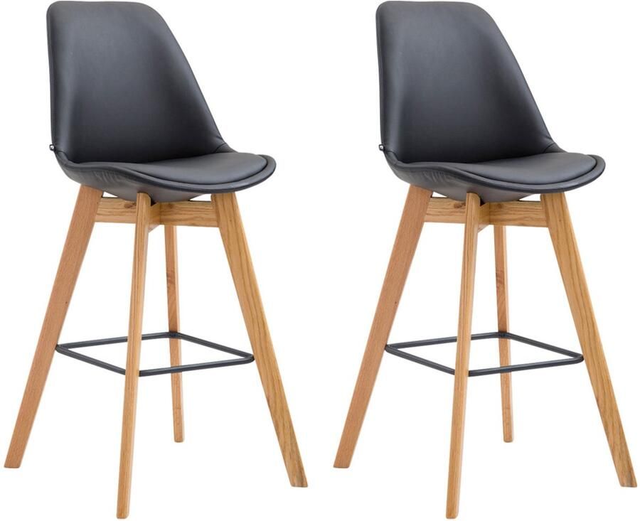 2-delige Barkrukkenset Hoge Krukken Uitstekend Zitcomfort