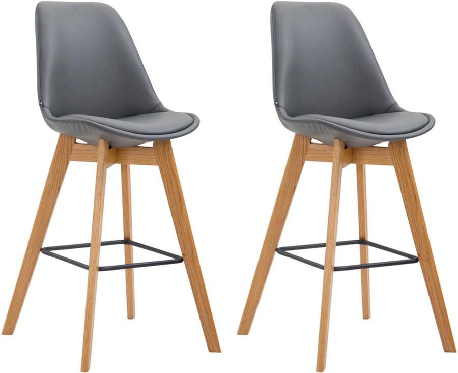 2-delige Barkrukkenset Hoge Krukken Uitstekend Zitcomfort