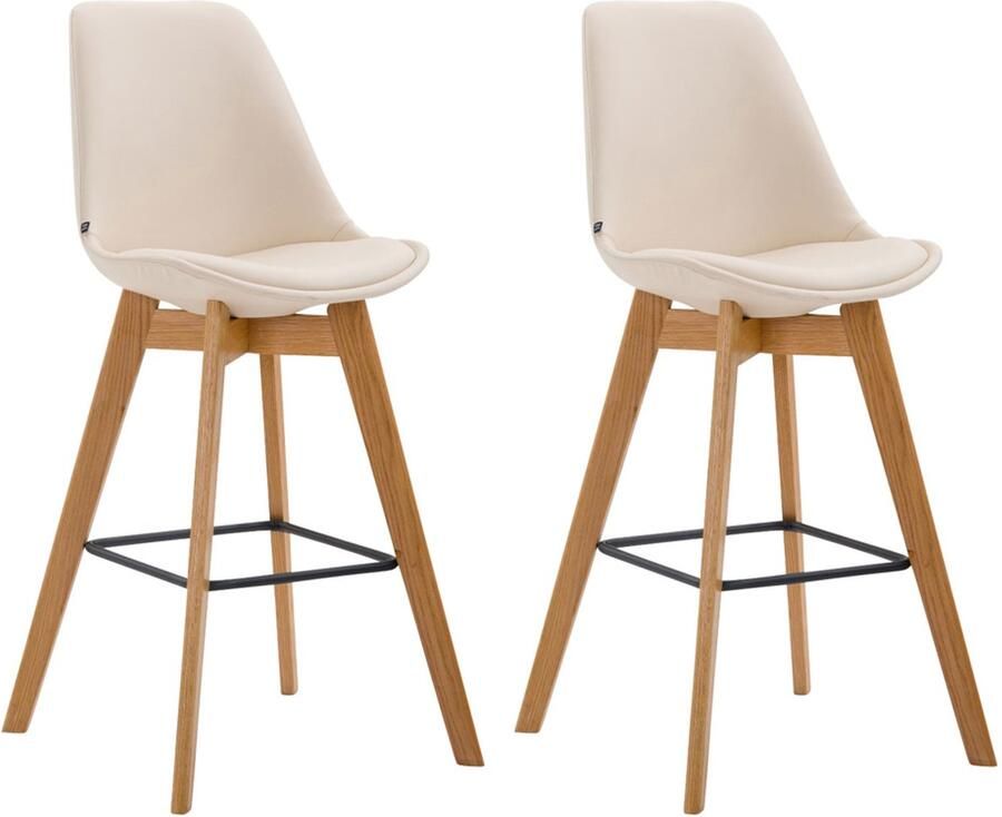 2-delige Barkrukkenset Hoge Krukken Uitstekend Zitcomfort