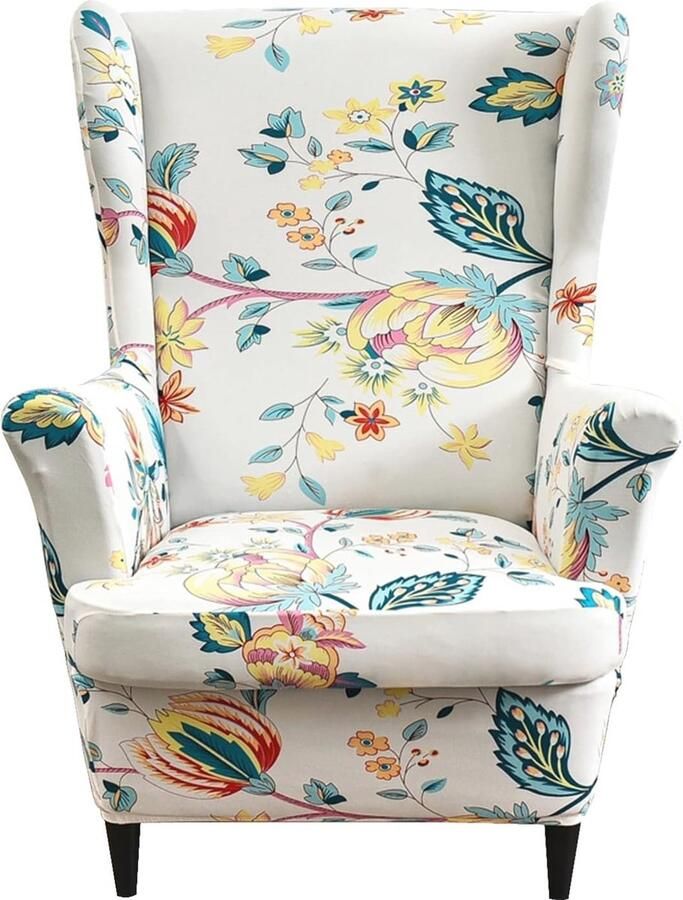 2-delige Luxe Fluwelen Stoelhoes voor Fauteuil Wasbare Meubelbeschermer voor Woonkamer en Slaapkamer