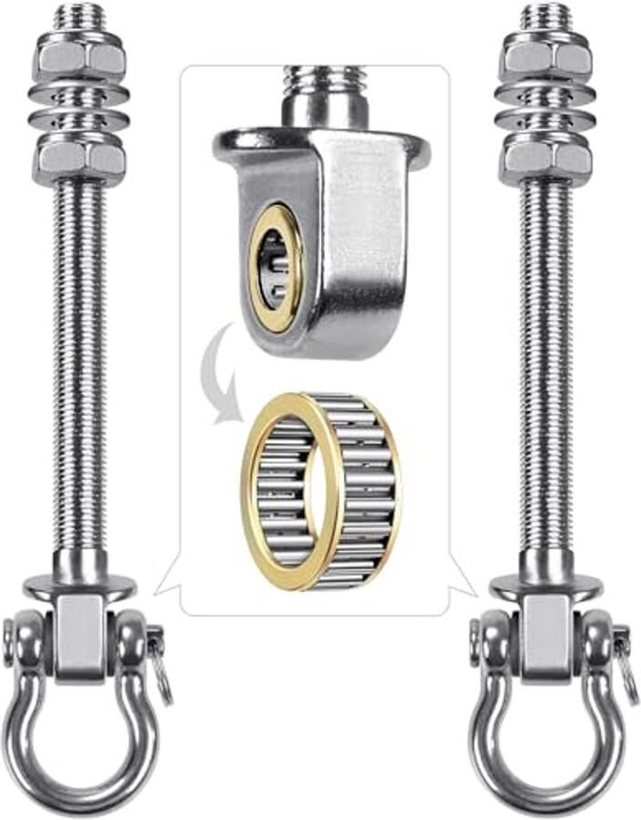 2-delige schommelhaken voor zware belastingen Hangmat- en hangstoelbevestiging voor plafond