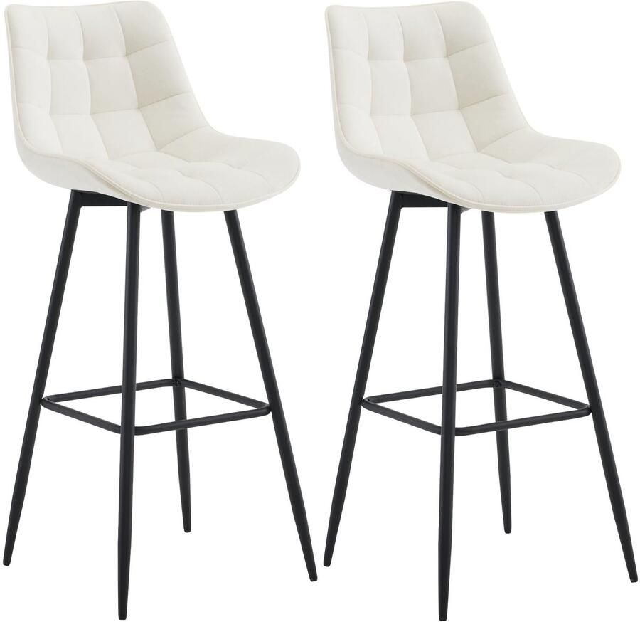 2-delige Set Barkrukken Hoge Krukken Uitstekend Zitcomfort