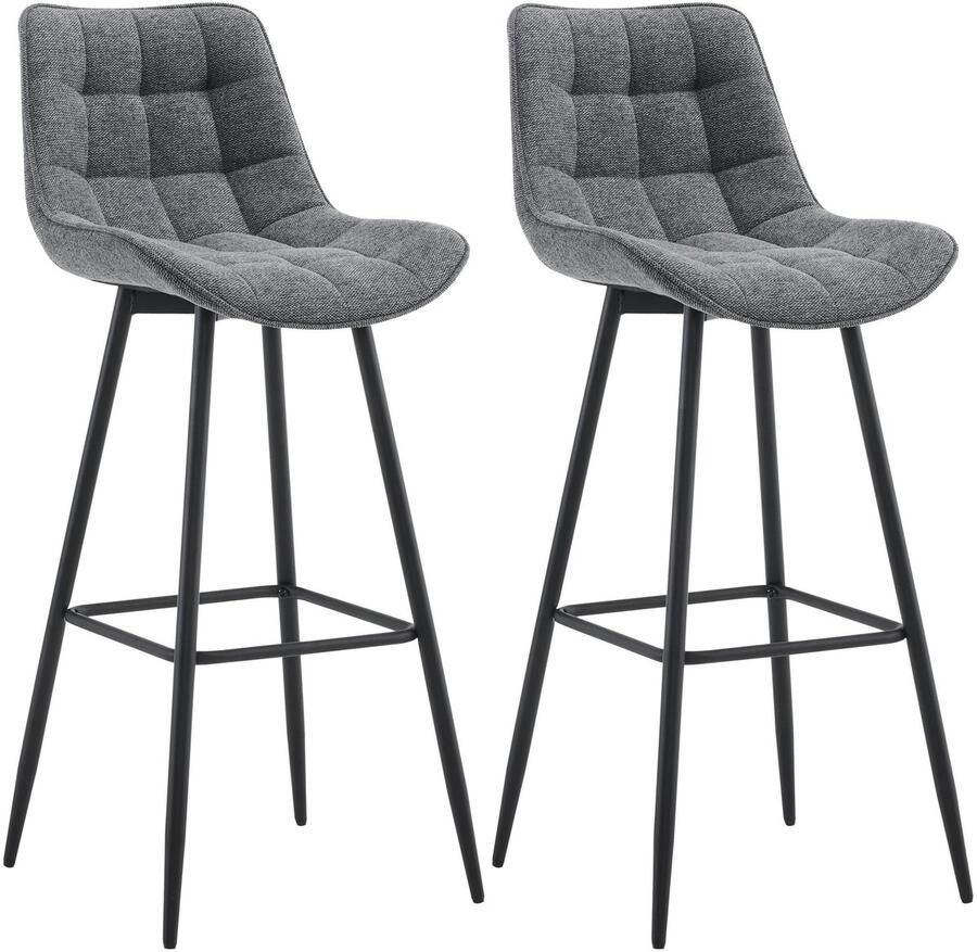 2-delige Set Barkrukken Hoge Krukken Uitstekend Zitcomfort