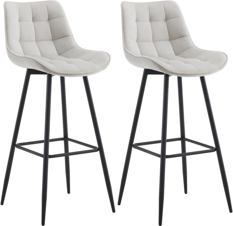 2-delige Set Barkrukken Hoge Krukken Uitstekend Zitcomfort