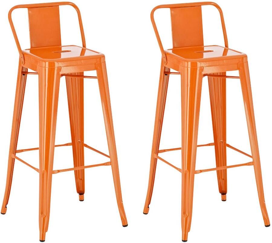 2-delige set Barkrukken Hoge Krukken Uitzonderlijke Stabiliteit