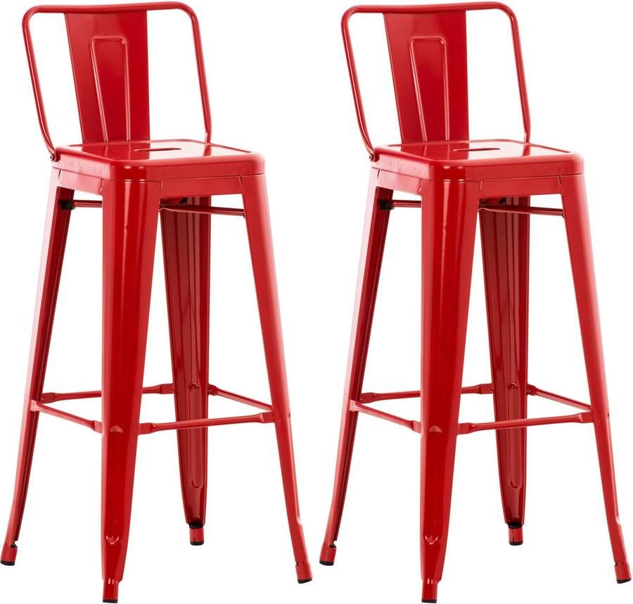 2-delige set Barkrukken Hoge Krukken Uitzonderlijke Stabiliteit