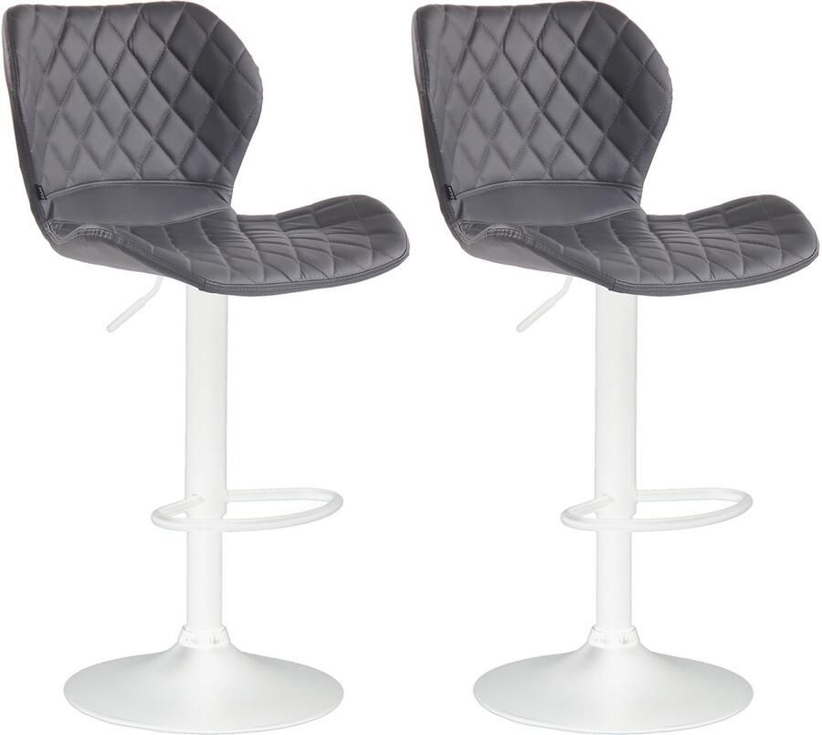 2-delige set Barkrukken Hoge Krukken Verstelbare Hoogte en 360° Draaibaarheid