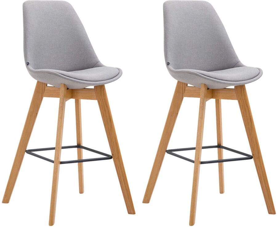 2-delige Set Barkrukken Krukjes Comfort en Stijlvolle Voetsteun