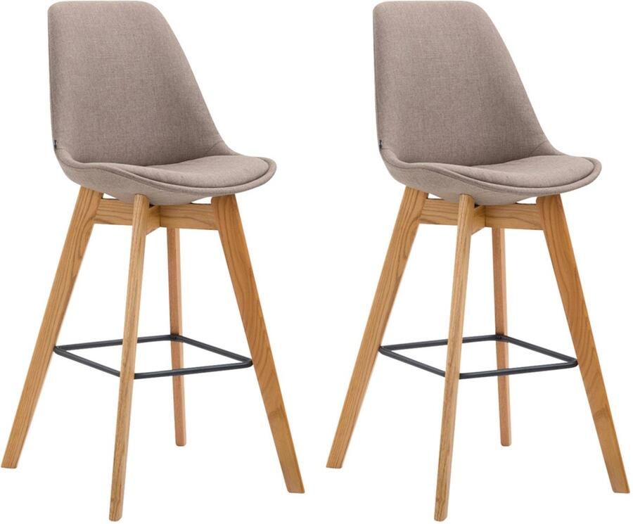 2-delige Set Barkrukken Krukjes Comfort en Stijlvolle Voetsteun