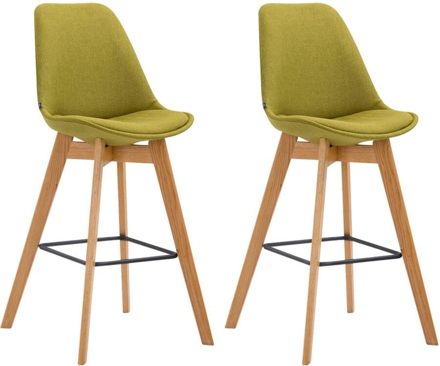 2-delige Set Barkrukken Krukjes Comfort en Stijlvolle Voetsteun