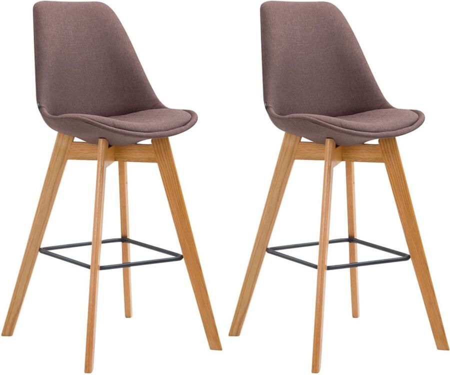 2-delige Set Barkrukken Krukjes Comfort en Stijlvolle Voetsteun