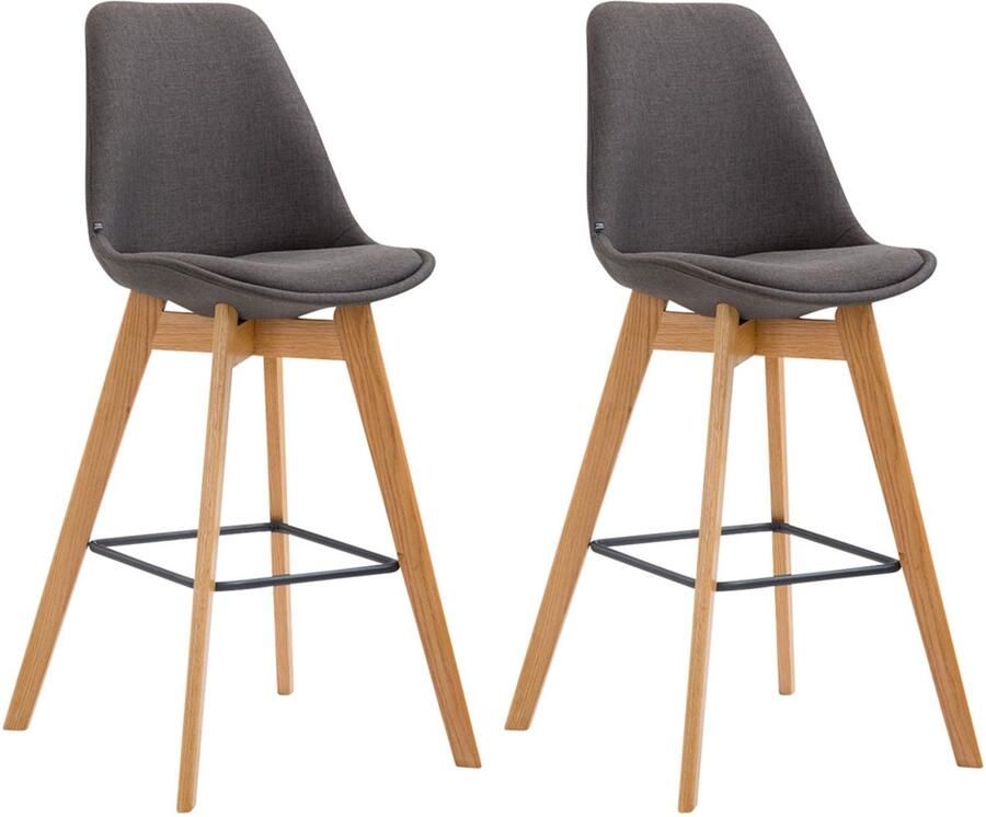 2-delige Set Barkrukken Krukjes Comfort en Stijlvolle Voetsteun