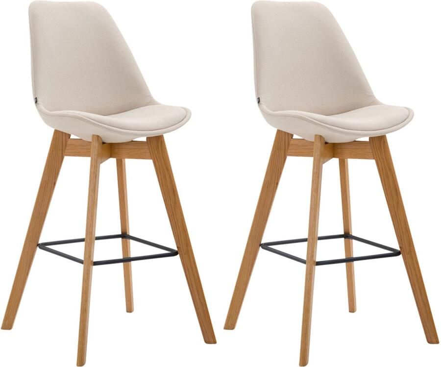 2-delige Set Barkrukken Krukjes Comfort en Stijlvolle Voetsteun