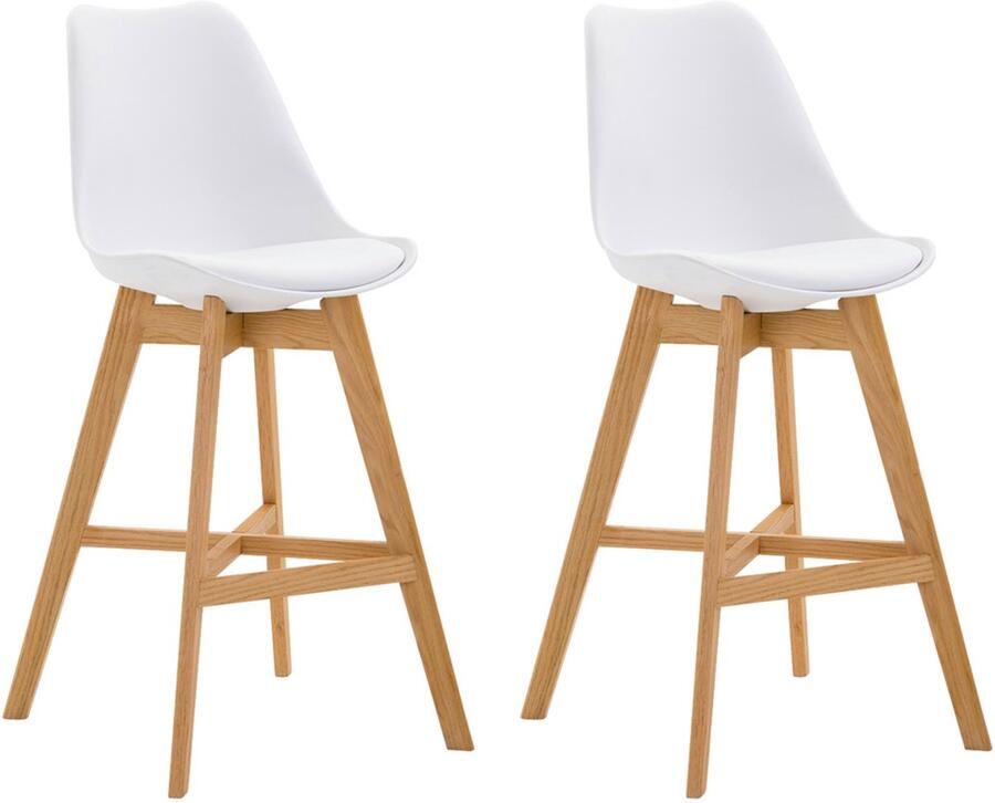 2-delige set Barkrukken Krukken Hoog zitcomfort stevig modern design