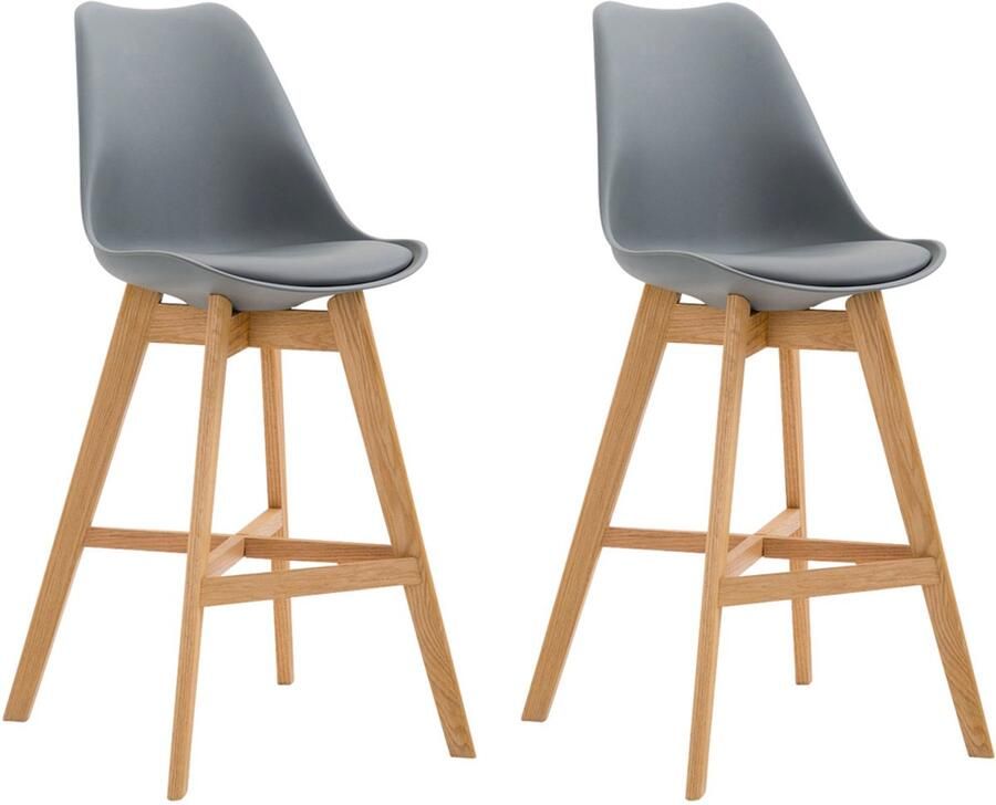 2-delige set Barkrukken Krukken Hoog zitcomfort stevig modern design