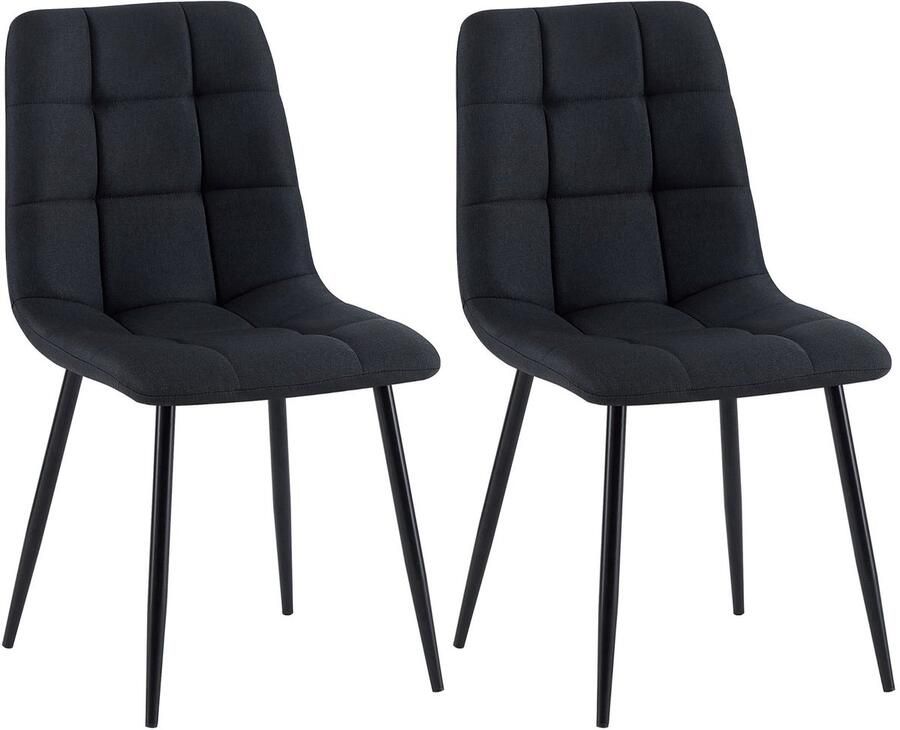 2-delige set Eetkamerstoelen Keukenstoelen Onderhoudsvriendelijk ontwerp