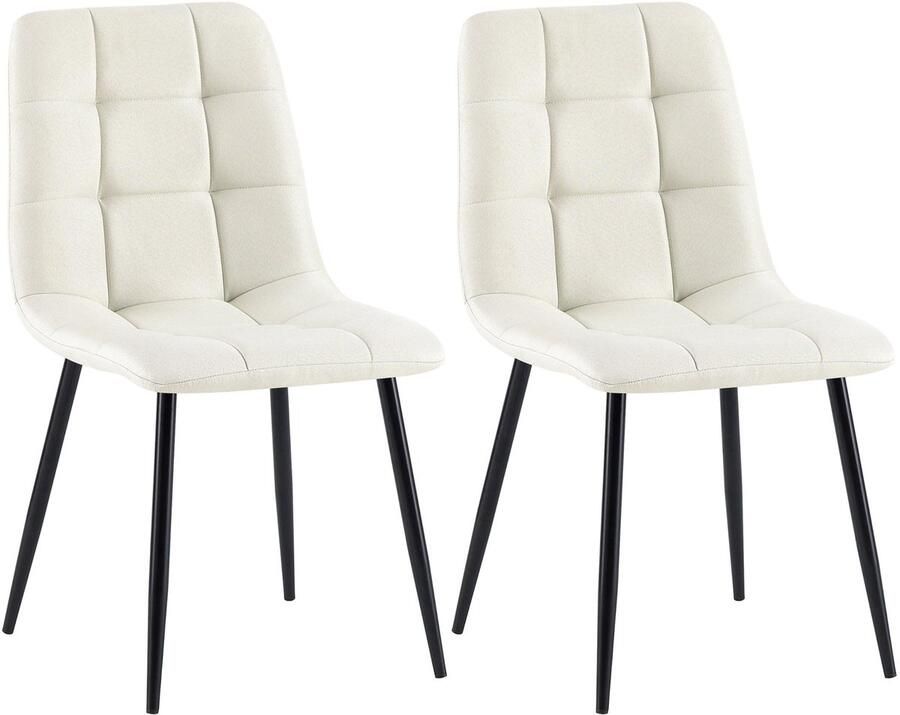 2-delige set Eetkamerstoelen Keukenstoelen Onderhoudsvriendelijk ontwerp