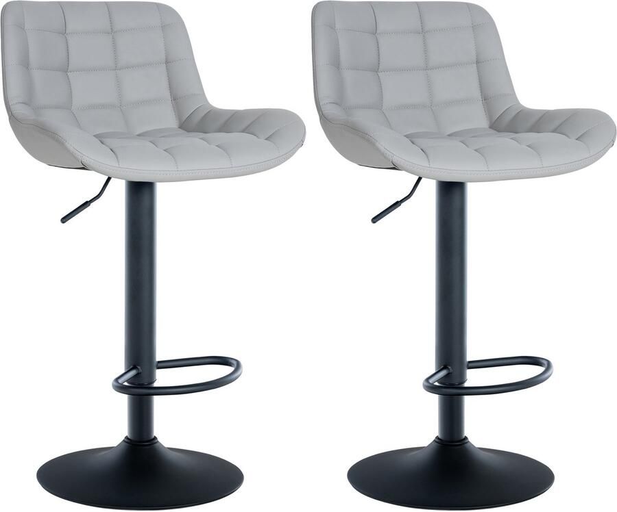 2-delige set Elegante Barstoelen Barkrukken Verstelbare Hoogte