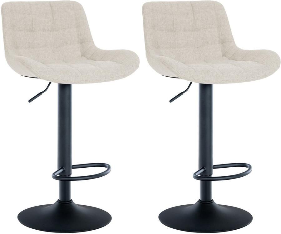 2-delige set Elegante Barstoelen Barkrukken Verstelbare Hoogte