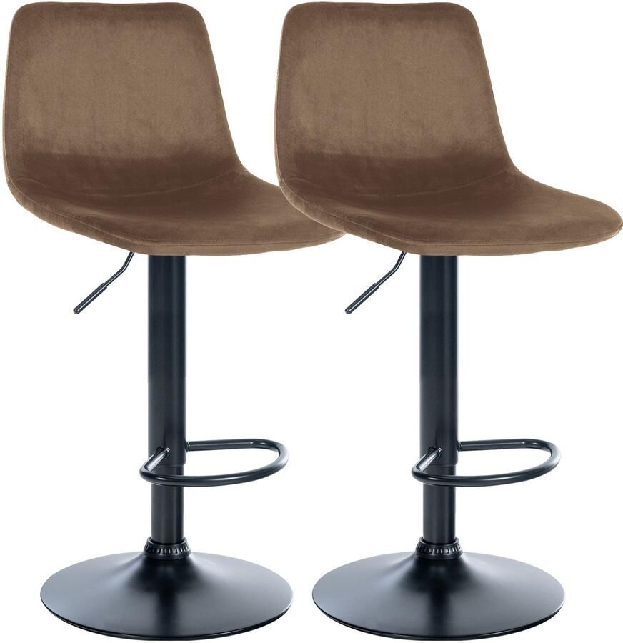 2-delige set Fluwelen Barkrukken Design Krukken Comfortabel Zitcomfort