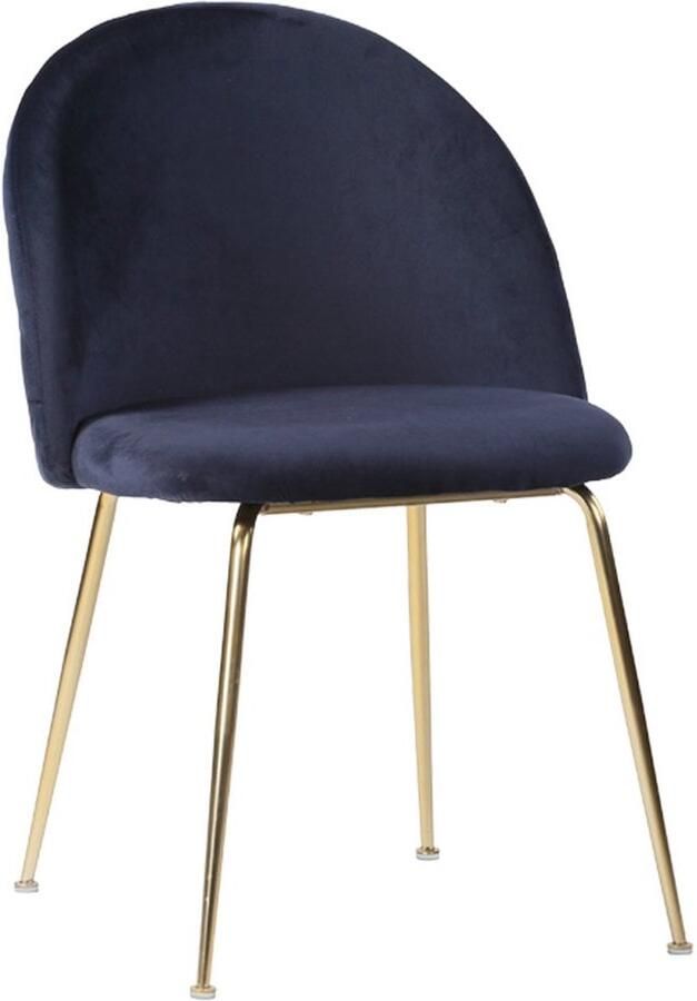 2 -delige set geneve eetkamerstoel fluweelstoel luxueus comfort 51x56x76 cm