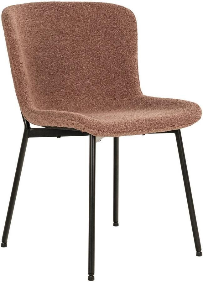 2 -delige set Maceda Dining Chair Bouclé gestoffeerde stoelen Rust Dining Stoelen Modern Comfort 59x48x83 cm