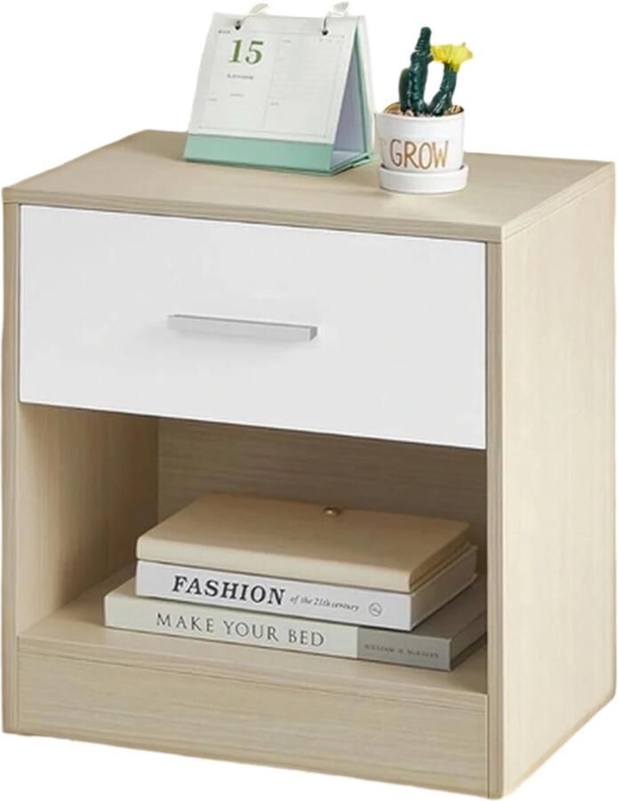 2 -delige set nachtkastje bijzettafel nachtkastje duurzame houten spaanbord 28 1 cm x 39 1 cm x 41 1 cm