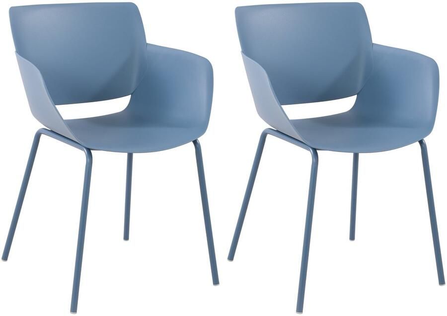 2-delige Set Tuinstoelen Terrasstoelen Weerbestendig Polypropyleen