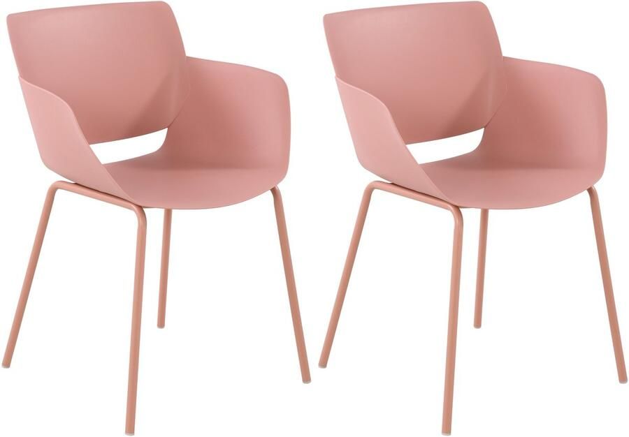 2-delige Set Tuinstoelen Terrasstoelen Weerbestendig Polypropyleen