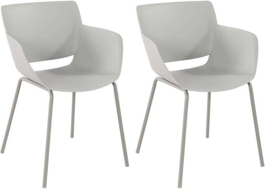 2-delige Set Tuinstoelen Terrasstoelen Weerbestendig Polypropyleen