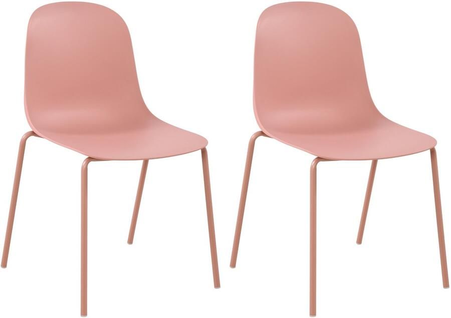 2-delige set Tuinstoelen Weerbestendige Bistrostoelen Stapelbaar Design