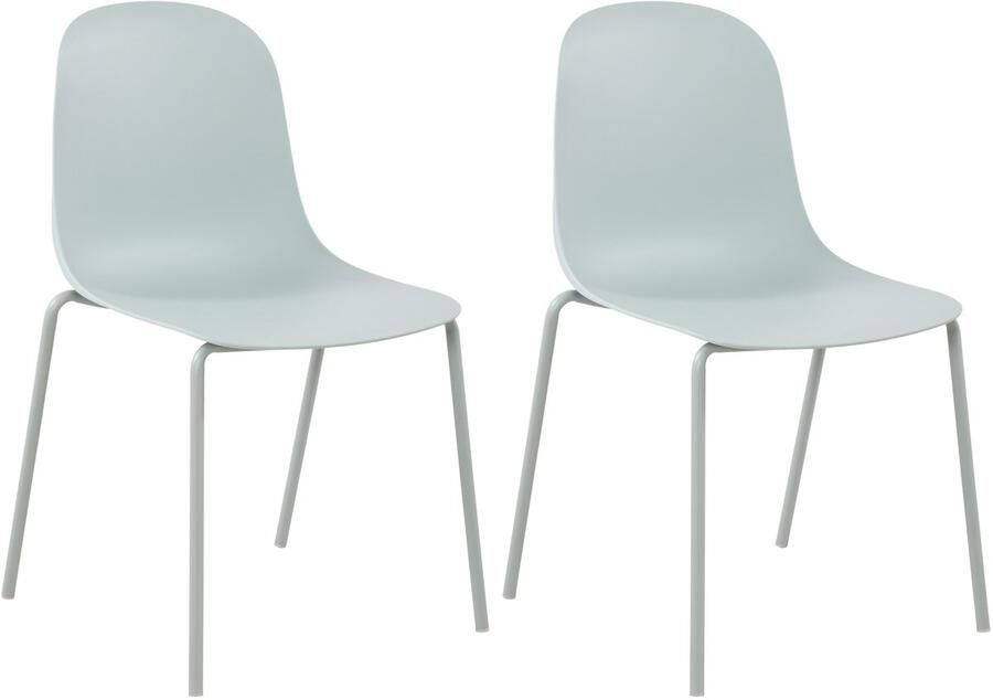 2-delige set Tuinstoelen Weerbestendige Bistrostoelen Stapelbaar Design