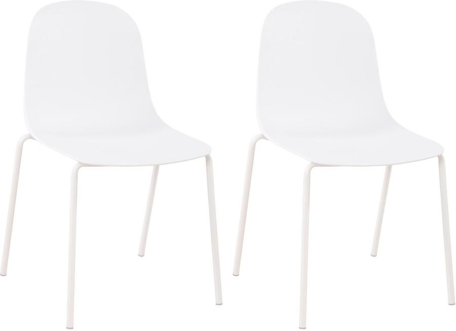 2-delige set Tuinstoelen Weerbestendige Bistrostoelen Stapelbaar Design