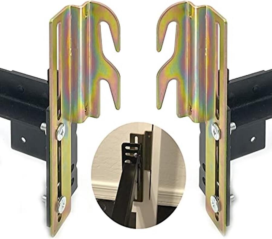 2-delige verstelbare haakbeugels voor bedframe conversie met bevestigingshardware