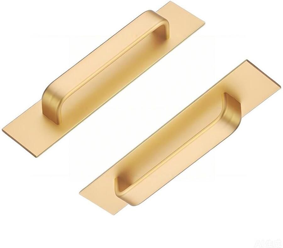2-delige zelfklevende meubelgreepset aluminium schuifdeurgreep voor keukenkasten ladegrepen voor slaapkamers 180 mm goud