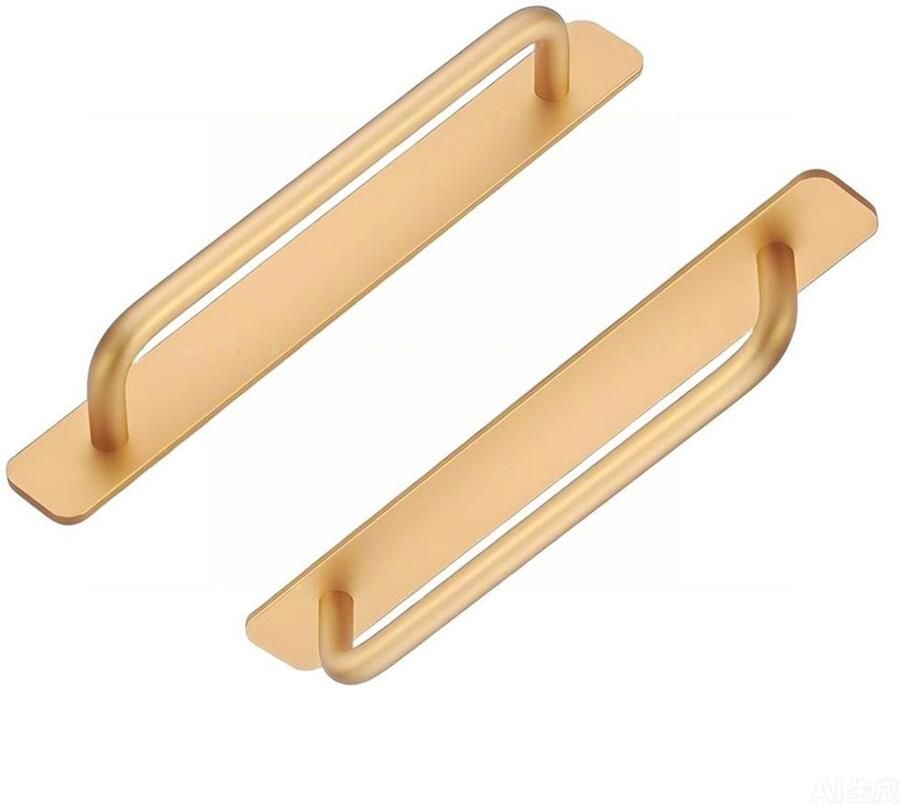 2-delige zelfklevende meubelgreepset aluminium schuifdeurgreep voor keukenkasten slaapkamerladegrepen 200 mm goud