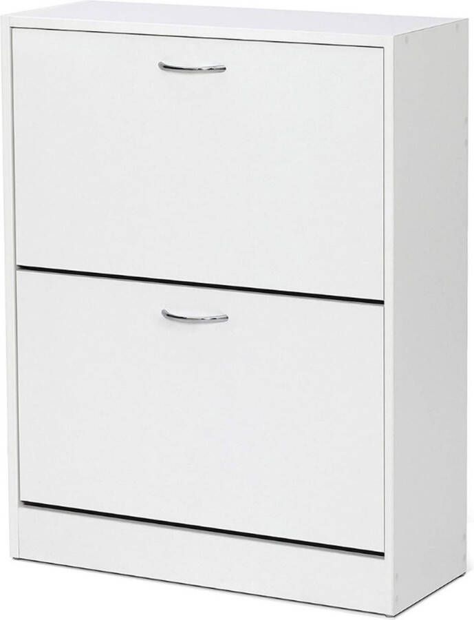 2 Drawer Shoe Cabinet schoenenrek deur schoenenrek wit schoenendeur schoenenrek uitklapbaar