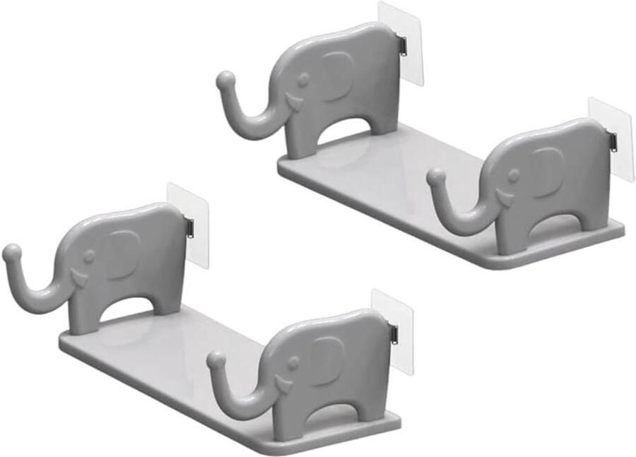 2 Pack Drijvende Wandplanken met Bluetooth-luidsprekers Opbergrek voor Muurmontage Grijs Decor en Opslag voor Slaapkamer Badkamer Woonkamer Keuken