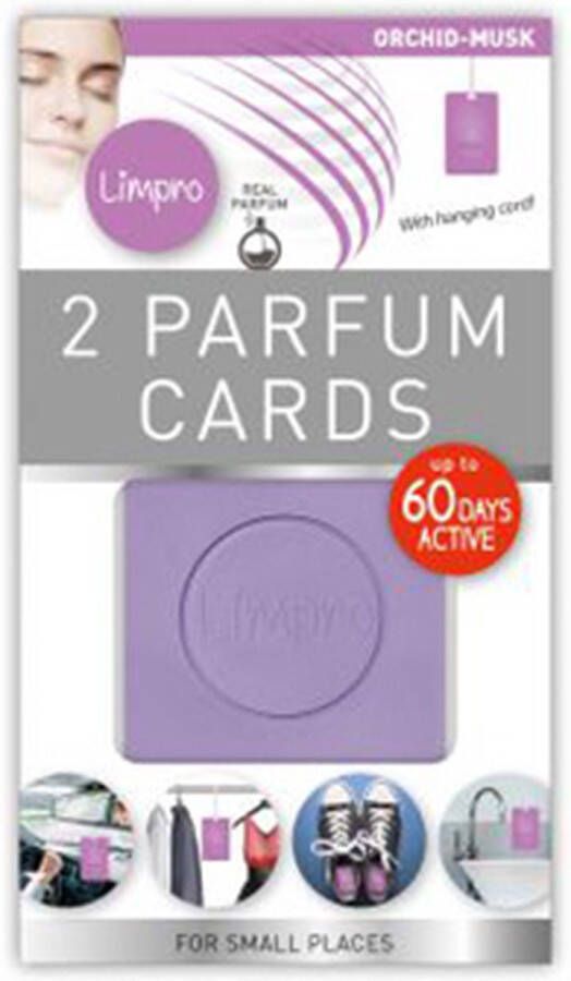 2 Parfum cards Geurzakje Auto luchtverfrisser Geurhanger Set van 2 Orchidee Musk geur Paars 16.5 x 9.5 Kledingkast Badkamer Schoenen