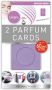 2 Parfum cards Geurzakje Auto luchtverfrisser Geurhanger Set van 2 Orchidee Musk geur Paars 16.5 x 9.5 Kledingkast Badkamer Schoenen - Thumbnail 1