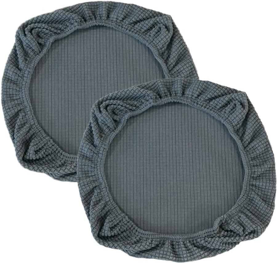 2 Pieces Stretch Chair Covers voor Kantoorstoel Armleuningen Grijs 38-48cm