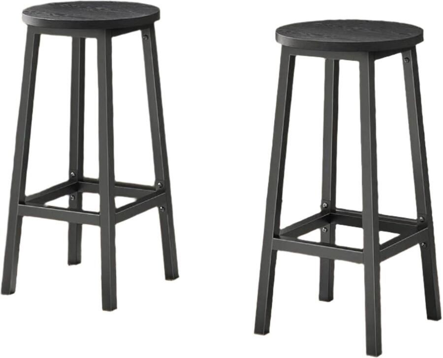 2 set barkrukken stoelstoelen keukenstoelen duurzaam metalen frame 32 cm d x 65 cm h