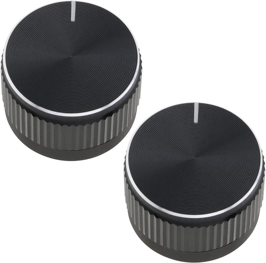 2 stks D-Hole Radio Knop 20x13mm Halfshaft D-type Knop 39109M68K00 Radio Knop Auto Radio Volume Control Knop Compatibel met Suzuki ALTO