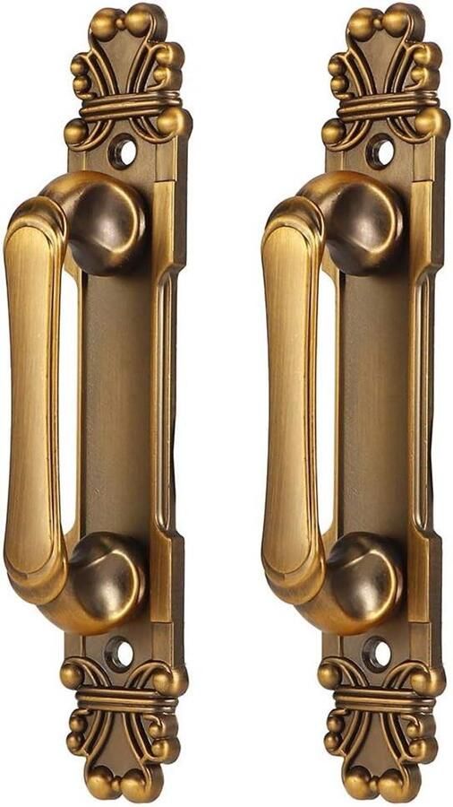 2 Stks Europese Stijl Antieke Zinklegering Gate Handgrepen voor Kasten Lade Garderobe