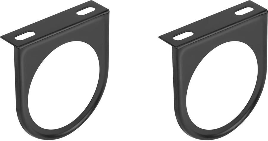 2 STKS Gauge Houder Beugel 52mm 2 Inch Universele Single Hole Meter Gauge Pijler Mount Pod Houder Beugel Zwart